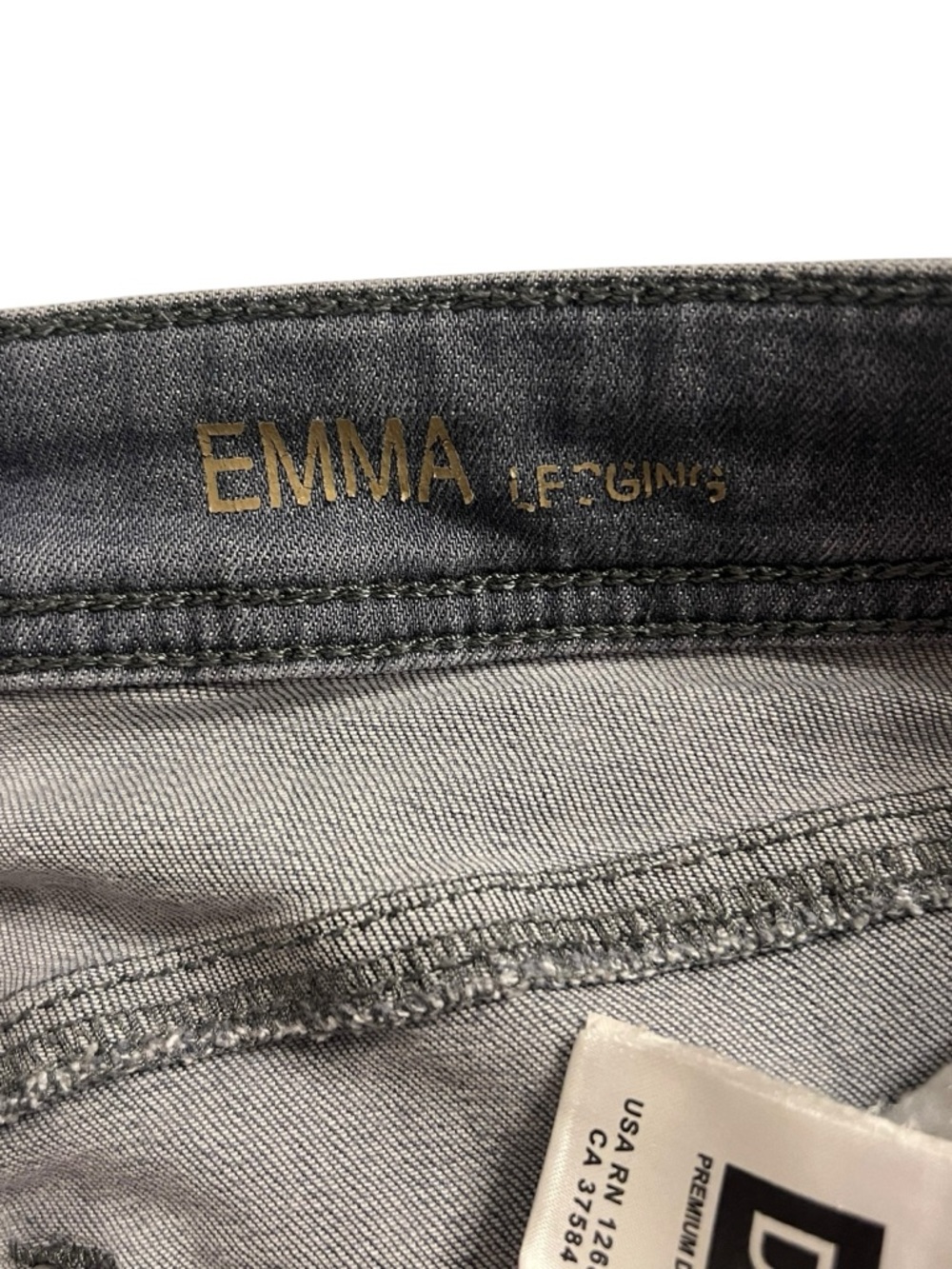 DL1961 Gray Emma Legging Jeans Size 31 - Picture 9 of 13
